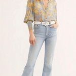 Boyish Free People Kingsley Button Fly Flare Jeans | Light Wash | 28 Blue Photo 0