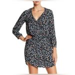 Veronica Beard  Floral Print Pintuck Pleated August Silk Ruched long sleeve Dress Photo 1