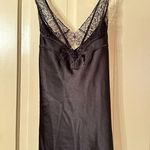Victoria's Secret  Elegant Black Lace Trim Nightgown Photo 0