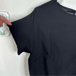 Universal Standard NEW  Isabelle Luxe Black Sheath Shirt Dress Size 2XS- US 6-8 Photo 3