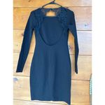 Lulus NWOT  Tallest Tower Black Lace Bodycon Dress Open Back Cocktail Party Sz XS Photo 3