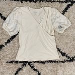 Torrid Fitted V-neck Novelty Sleeve Surplice Top Photo 2