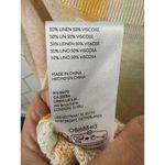 Anthropologie Pastel Rainbow Striped Linen Blend Peplum Sweater - Size - Medium Photo 5