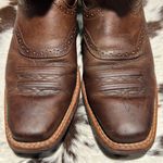 Ariat 15834 Legend Square Toe Brown Pull On Leather Cowboy Boots - 9B A22 Photo 3