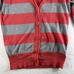 Vtg Y2K M Cardigan Sweater Knit 90s Stripe Twee Preppy Bella Swan V Photo 2