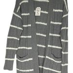 Hippie Rose  Striped Open-Front Long Cardigan Photo 0