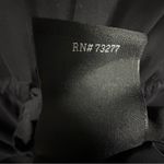 Rock & Republic Black Short Sleeve V Neck Tie Waist Button Up Shirt Dress XS Photo 7