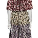 NWT Valentino pleated floral cape dress Size 6 Photo 11