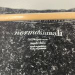 Norma Kamali  Long Sleeve Top Scoop Neck Distressed Acid Wash Black size small Photo 1