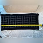 Velvet and sheer silk Scarf,‎ measures 12.5” x 61” Black Photo 2