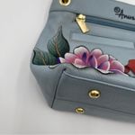 Anuschka  “Garden Jewels” Hand Painted Shoulder Bag Medium Handbag Purse New Photo 11