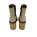 Free People  Boots 36.5‎ Tan Ankle Leather Block Heel Boho Festival Photo 4