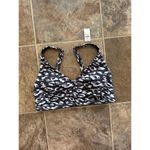 Aerie Offline By  Goals Plunge Sports Bra Gray Size Large Photo 3