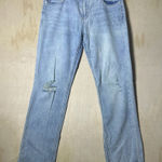 Pilcro  By Anthropologie Slim Boyfriend Jeans Distressed Light Wash Size 28 Photo 0