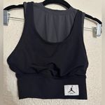 Jordan WOMENS MESH CROPPED TOP BLACK & GRAY SIZE XS Photo 6