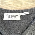 Urban Outfitters  Out from Under waffle knit grey cold shoulder top Photo 7