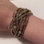 Women’s Chunky Stretchy Bracelet Cuff Beaded Multi Color Photo 0