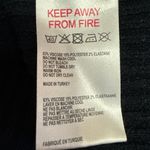 Urban Outfitters Black Ribbed Knit Turtleneck Cropped Pullover Sweater Top M Photo 3