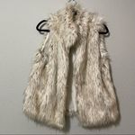 BB Dakota  Tan Faux Fur Barabarella Vest Jacket Womens Large Mob Wife Winter Photo 1