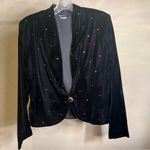IN Group LTD Women’s Long Sleeve Bedazzled Dark Romantic Blazer Jacket,USA|Sz:8 Black Photo 1