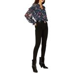 Derek Lam  Collective Floral Ruffle Blouse – Blue – IT 46 (US 8 / M) Photo 1