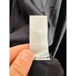 AMUR Black Satin Pleated Bustier Rib Cut Photo 8