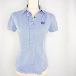 Vintage Blue and white stripes‎ 100% cotton short Photo 11