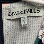 Almost Famous Women's Navy Floral Flare Dress, EUC, M Photo 4