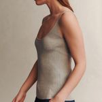 TSE  | S | 100% Pure Silk Top Tank Sleeveless Ribbed Knit Pullover Stretch Womens Photo 0