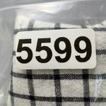 Jules & Leopold  Linen Blend Pants Large Black‎ White Windowpane Check Tie Waist Photo 8