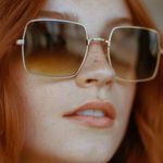 💕GARRETT LEIGHT💕 Crescent Sunglasses ~ Rose Gold Frame Pink Mirror Lenses NWT Photo 1