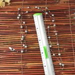 Coldwater Creek  Long 51" Silver Bead Necklace Photo 5