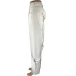Levi's 501 Women's White Strap High Waisted Straight Leg Denim Jeans Size 33 Photo 1