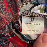 Urban Coco NWT  Bohemian Multicolor Paisley Women's sheath dress size XL Photo 8