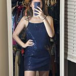 Aeropostale  Women's Navy and Blue Dress Photo 0