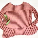 Free People We the free M textured thermal peplum top shirt Photo 3