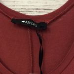 42 Pops‎ salmon sleeveless knit trapeze dress Red Size 1X Photo 2