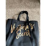 Victoria's Secret Black With Gold Writing Bag Cooler Sides Photo 1