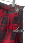 Vintage 90s Womens Size 26 Smal lTartan Plaid Red Wool Wrap Scottish Kilt Skirt Photo 3