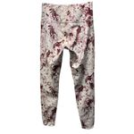 Leggings Athletic Workout Athleisure Yoga Pants Floral Pink Mauve Flaws Size none Photo 1