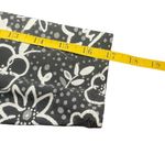 J. Jill Shirt Dress Small Black Floral Print Button Front Stretch Cotton Knit Black Photo 8