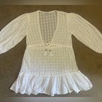 Blue Island Swimsuit coverup dress white polka dots size small Photo 0