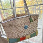 Coach multi stripe diaper bag Photo 10