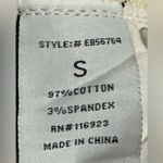 easel  Western Print Twill Wide Leg Stretchy Cotton Raw Hem Cropped Pants Small Photo 5