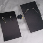 Handmade penguin and fish in a bag earrings Photo 3