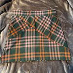 Free People Green Plaid Mini Skirt Photo 0