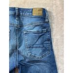 American Eagle Women's Jeans Mid Rise Next Level Stretch Denim‎ Sz 0 Blue Photo 6