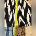 Banana Republic  linen-blend abstract black and white pattern dress NWT Photo 8