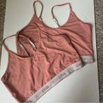 Zyia Active Pink Logo Elastic Band Adjustable Straps Sports Sleep Bra Large (2) Photo 0