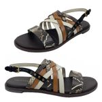 Cole Haan  Francie Slingback Flat Sandal Animal Print Size 6.5M Photo 2